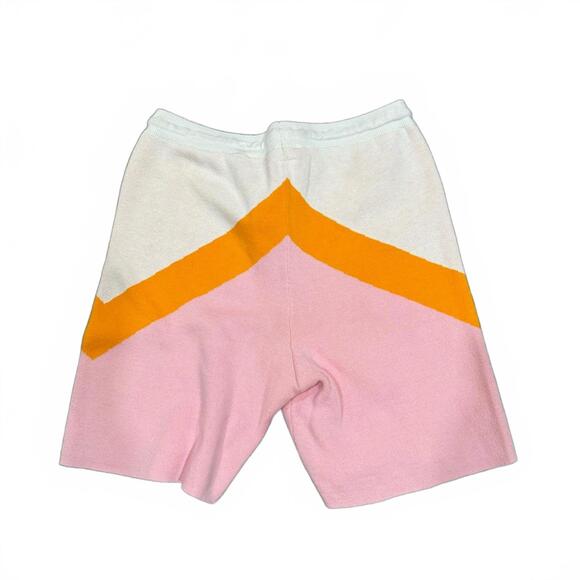 Free People Intimately Striped Pink Chevron Knit Elastic Bike Shorts- Size Small - Picture 4 of 9